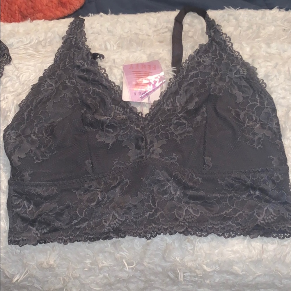 NEW Fenty 2x charcoal Bralette